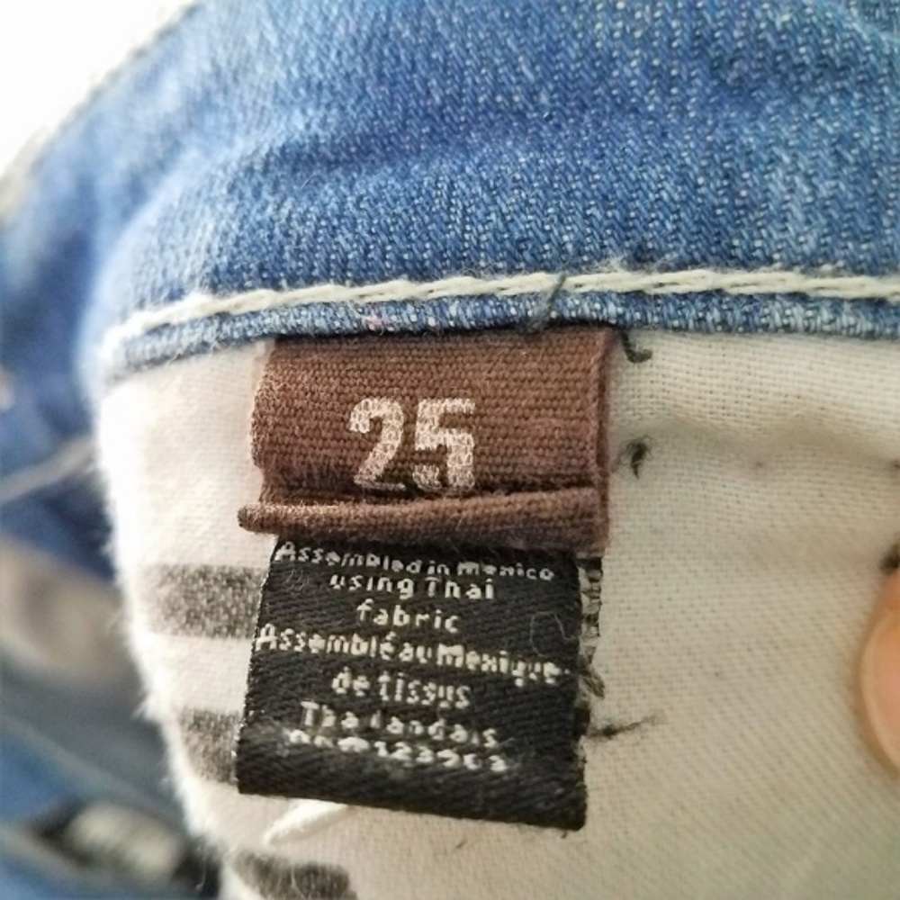 WILLIAM RAST Ultra Skinny Distressed Jeans Size 25 - Picture 8 of 8